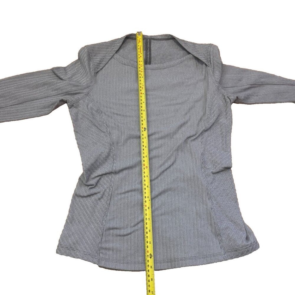 Lululemon Kanto Catch Me Womens 8 Long Sleeve Heathered Gray Athletic Shirt - Picture 9 of 9